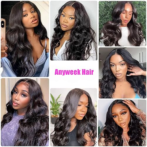Miniatura 4 de Pelucas de cabello humano sin pegamento de 20 pulgadas, predepiladas, 6x4, precortadas, para usar y usar, pelucas de cabello humano para