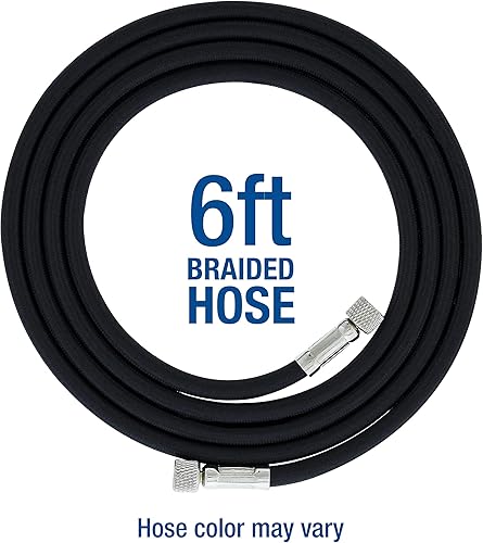 Miniatura 10 de Kit de aerógrafo de doble acción y alimentación por gravedad multiusos de Master Airbrush con manguera de 6 pies y potente compresor de aire