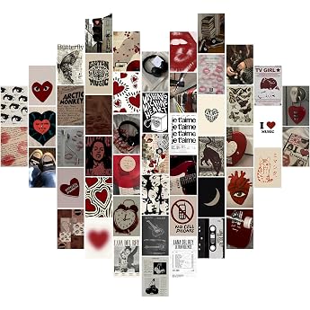 50 Pieces Downtown Girls Room Decor Aesthetic Posters Retro Downto Girls Aesthetic Collage Kit Y2K Wall Art Prints Coquette Wall Collage Pictures Retro Fashion Rock Star Posters Prints