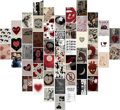 50pcs Downtown Girl Room Decor Aesthetic Posters,Retro Downtown Girl Aesthetic Collage Kit,Y2K Wall Art Prints Coquette Wall Collage Pictures,Retro Fashion Rockstar Posters Prints for Teen Girls Bedroom Decor,4"x6",Unframed