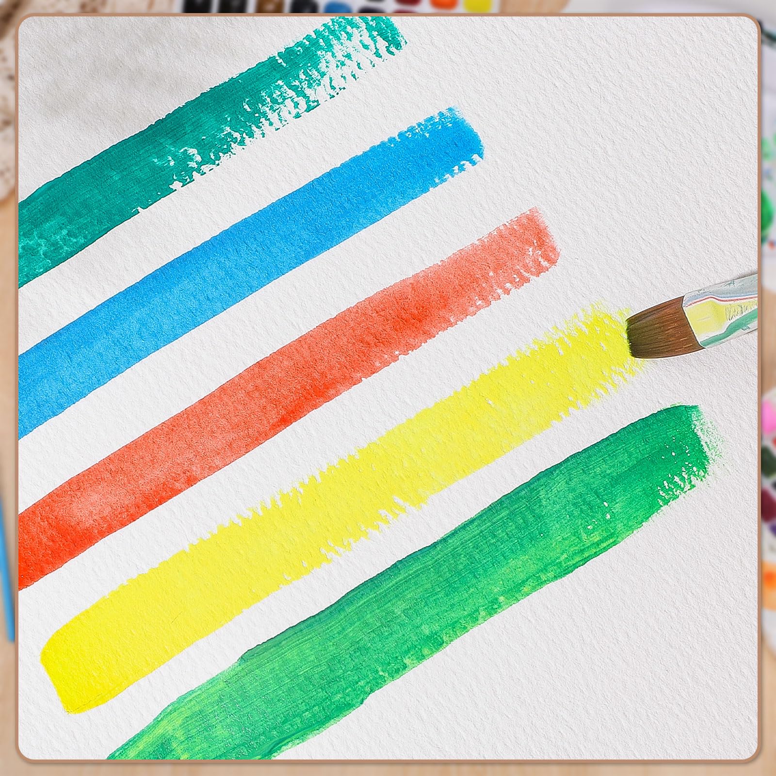 50 hojas de papel de acuarela de 8.5 x 11 pulgadas, papel de borde cubierto de 300 g/m², papel de algodón hecho a mano para acuarelas, invitaciones de boda, tarjetas, manualidades