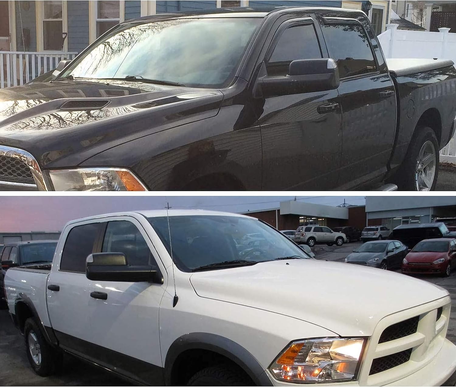 Sanooer Towing Mirrors Compatible with 2009-2018 Dodge Ram 1500, 2010-2018 Dodge Ram 2500 3500 with Power Glass Heated Turn Signal Light Puddle Lamp Temp Sensor Filpup Pair Set : Automotive