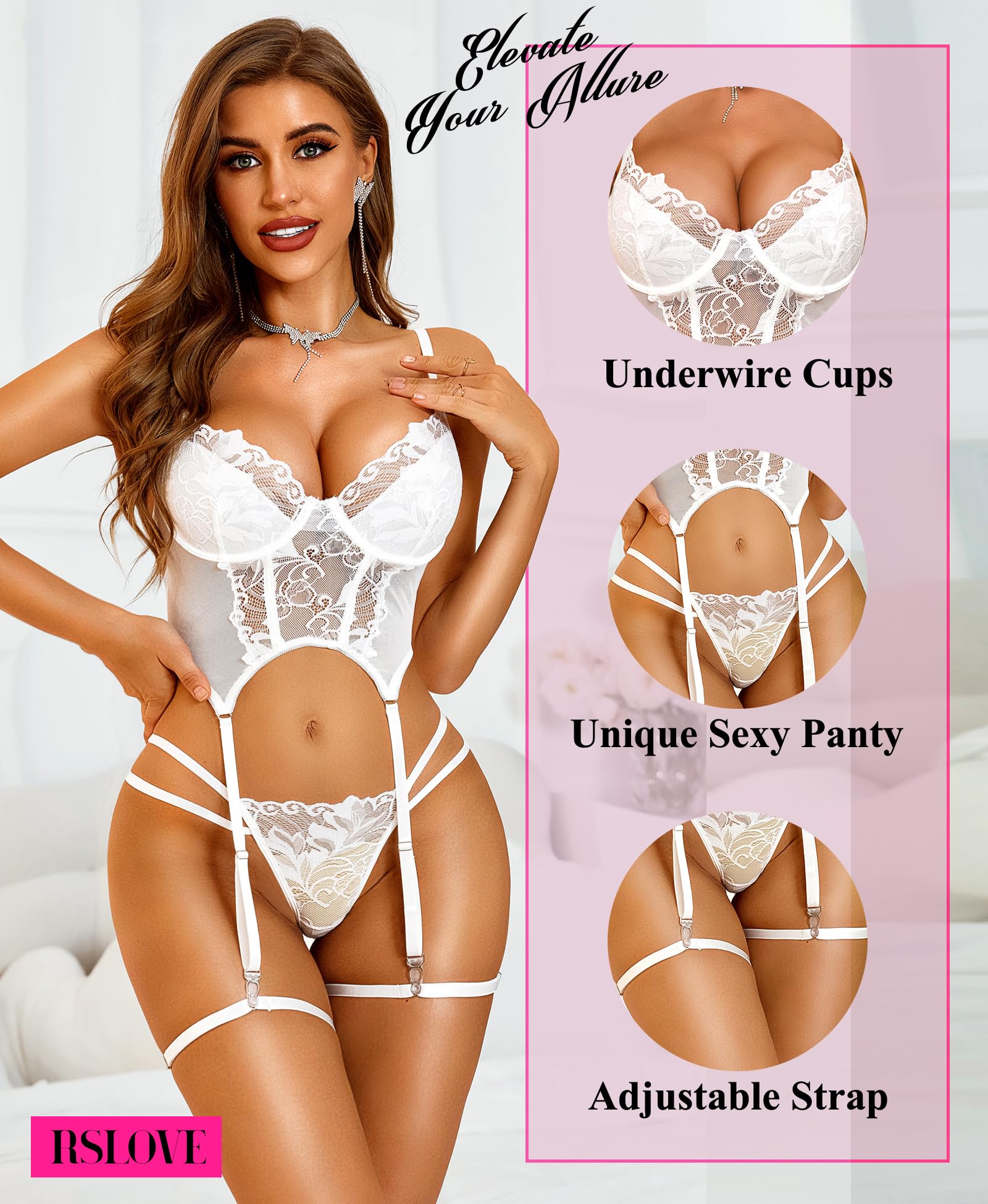Damen-Dessous-Set „Ensembles De Lingerie“.