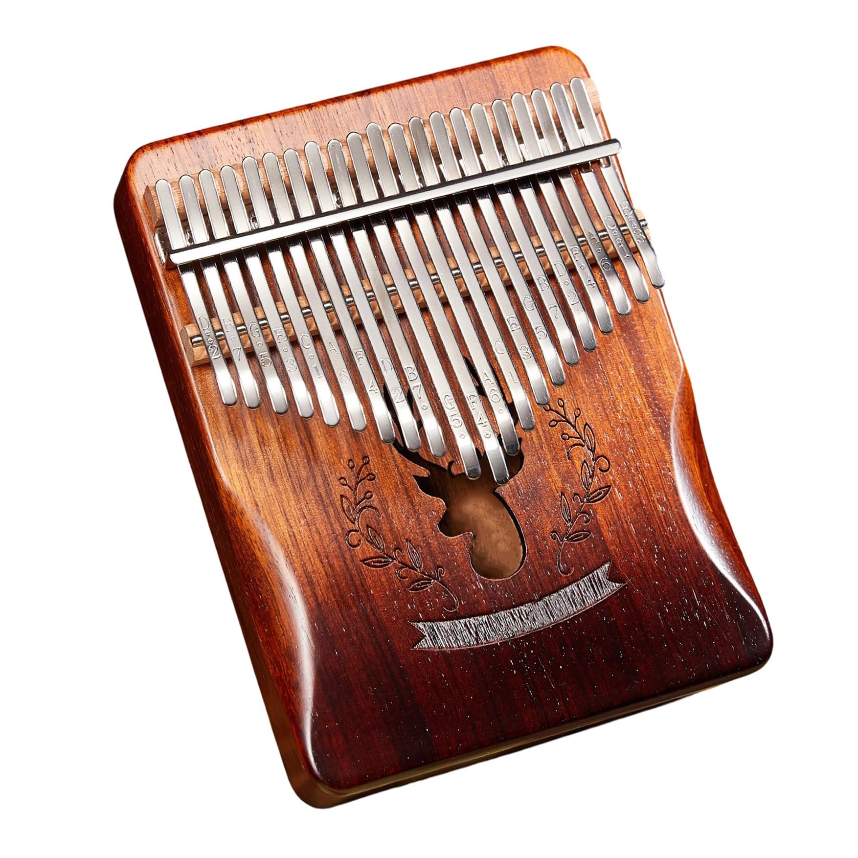 21 Note Kalimba Finger Piano Wykonane Z Drewna Akacjowego(Gradient brown)