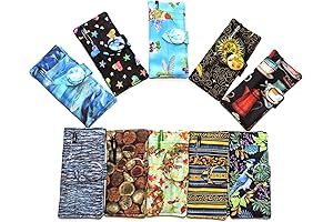 Substantial Checkbook Cover or Wallet with Matching Button Closure! - Multiples to select