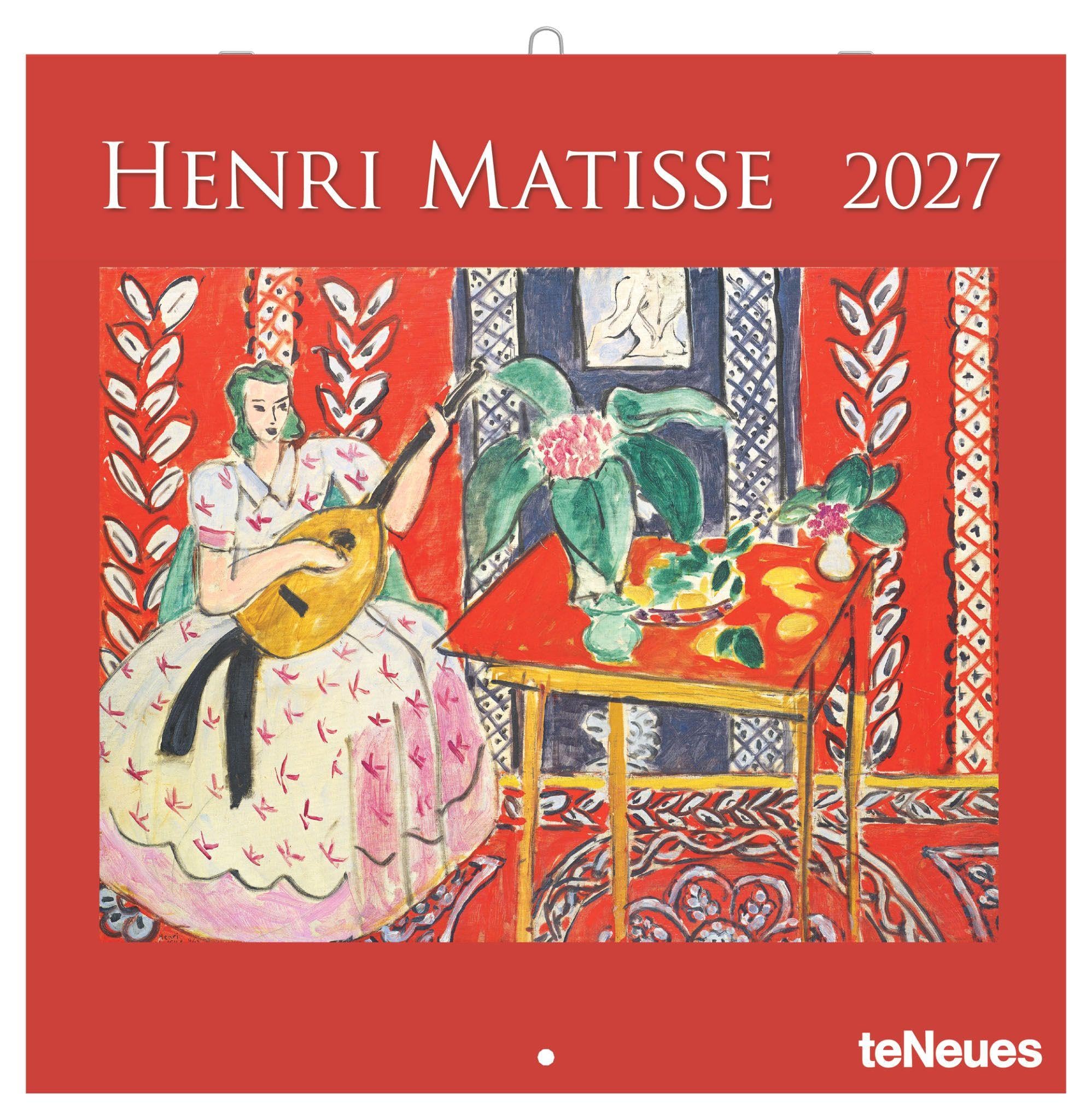 Henri Matisse 2027: Wandkalender 30x30 cm (30x60 cm geöffnet), Kunstkalender mit Meisterwerken von Henri Matisse