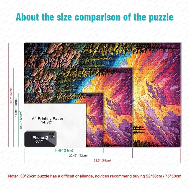 Foto 6 de 6 de Jigsaw Puzzle Banff National Park Puzzles 1000 Piece 10.27 in x 14.96 in Cardboard Puzzles Suitable for…
