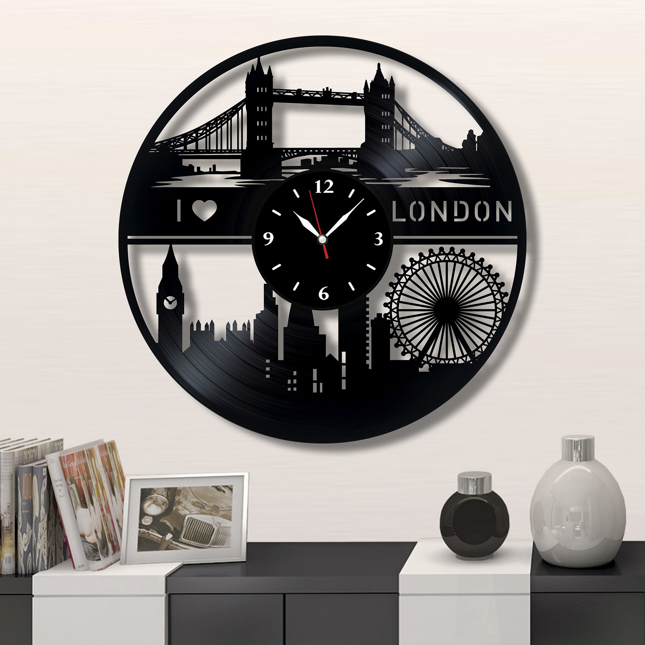 新品❗️Re_Vinyl ウォールクロック jazz Re_Vinyl ウォールクロック jazz