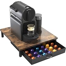 Deco Brothers Wooden Coffee Pod Drawer Fits 42 Nespresso OriginalLine Pods