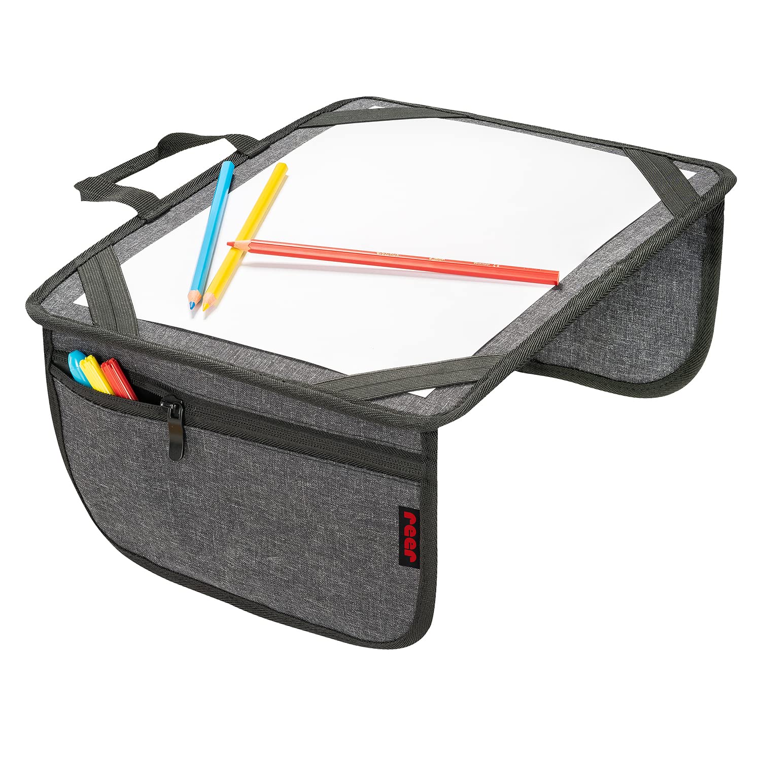 reer TravelKid Play Tapis de coloriage imperméable anti-taches gris voyage léger stable