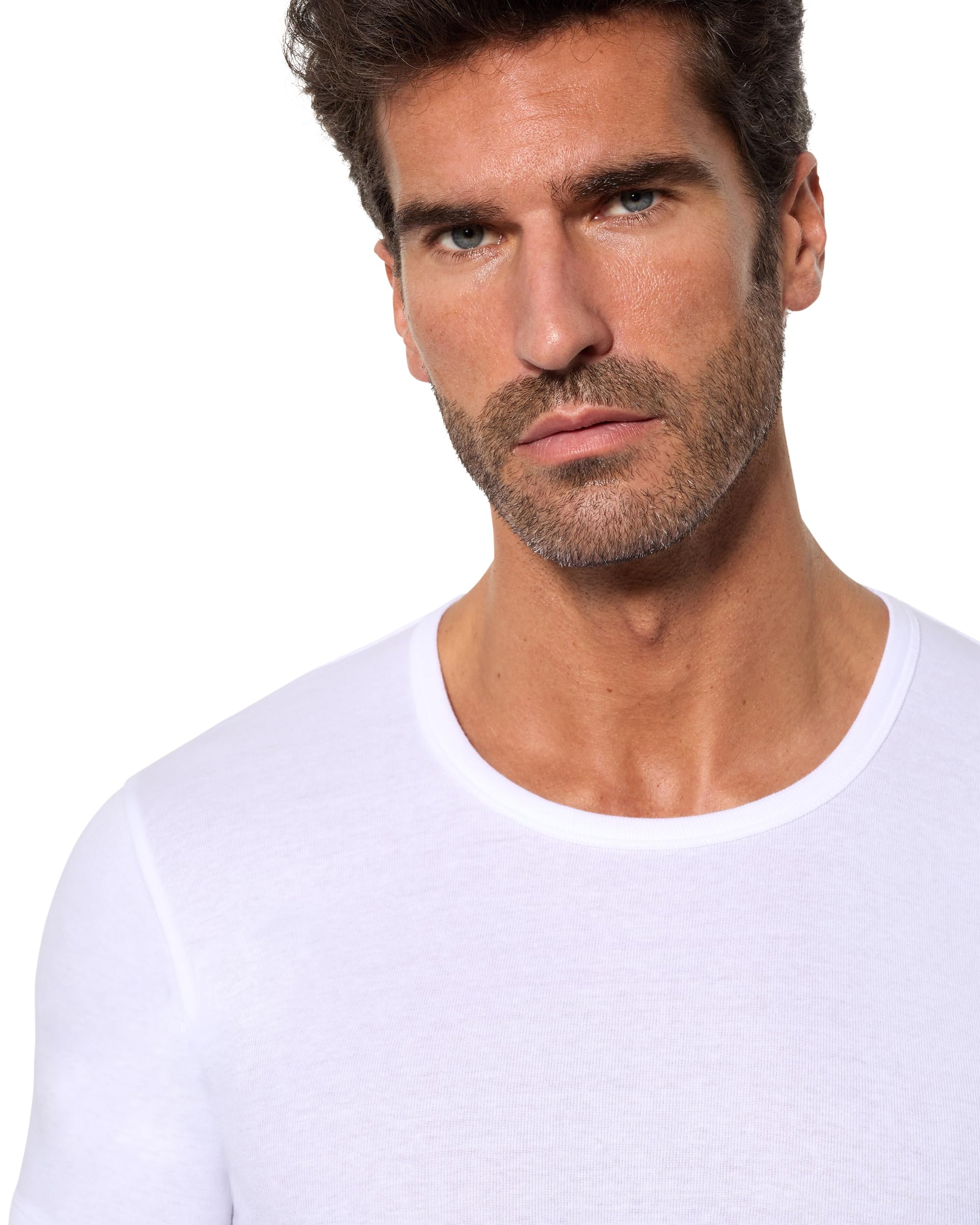 Abanderado Pack Camisetas de Manga Corta Cuello Redondo Clásico Algodón 100% Hombre x4