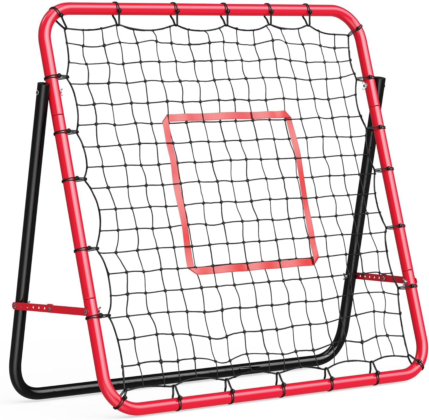 Soccer Rebounder, Soccer Trainer for Control, Passing Practice, Adjustable Soccer Rebound Net with Steel Frame, Easy Set-Up & Portable Soccer Training Equipment for Kids, Teens&Adults