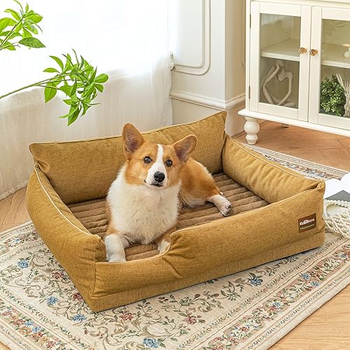 Miniatura 4 de Cleva Home Comfort - Sofá cama ortopédico para perros y gatos pequeños, resistente al agua, funda lavable y parte inferior antideslizante, diseño