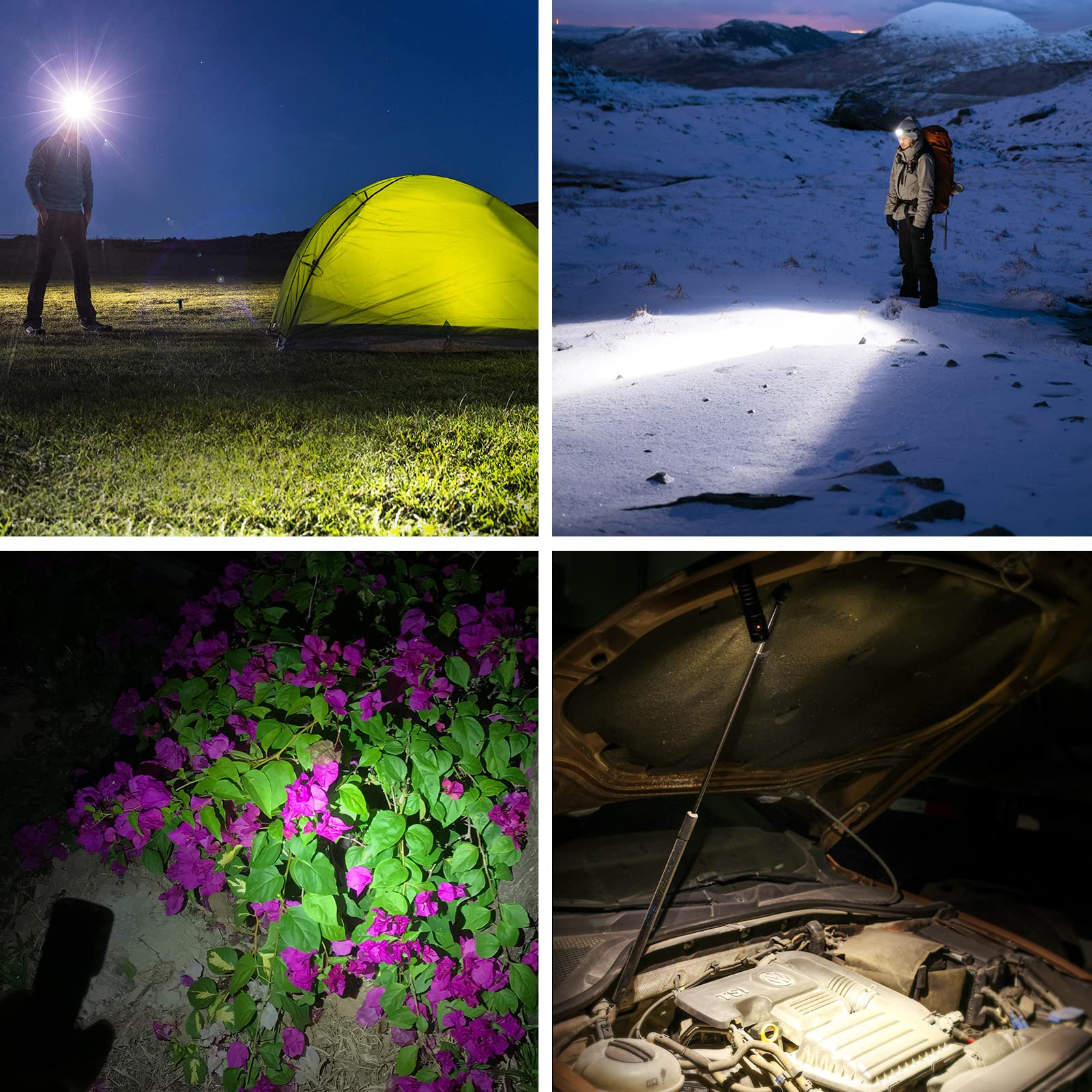Wurkkos Lampe frontale rechargeable HD20 2000 lumens super lumineuse | 90 IRC élevé, magnétique, clip profond, lampe frontale étanche IP68 pour camping, randonnée, course à pied (orange)