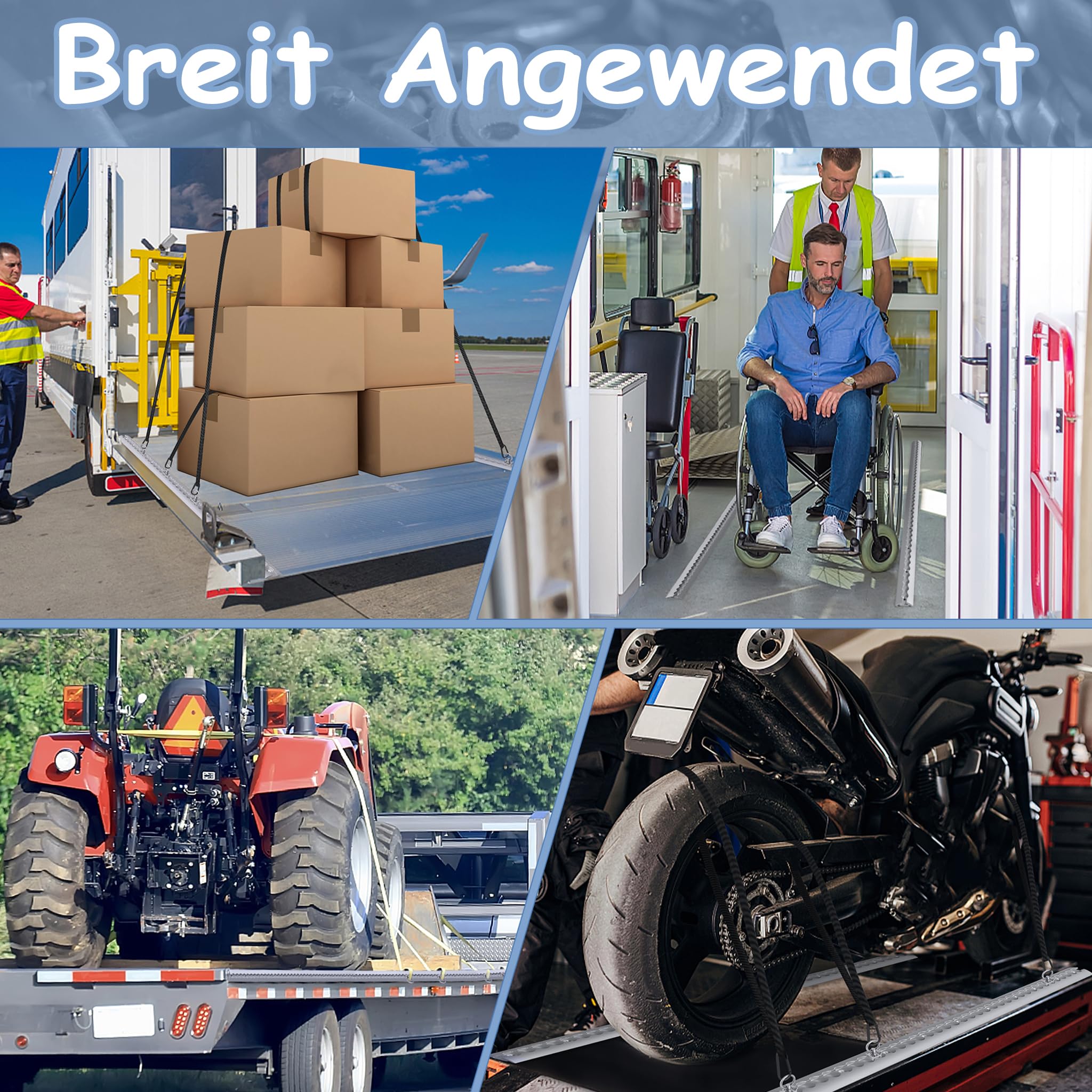 4 x 1m Airlineschiene Set M6 Bohrungen Aluschiene Kederschiene Set Schraubfitting Airlineschiene Ladungssicherung für LKWs mit 10 Zurrösen