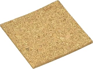 Darice, 4 Piece, Square Cork Tile, Natural