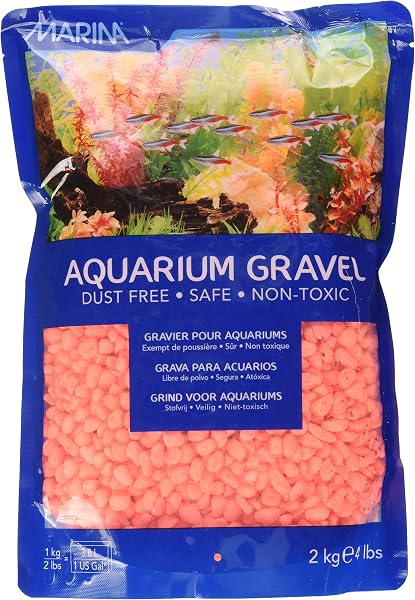 Marina Décoration Gravier pour Aquariophilie Orange 2 kg - 1