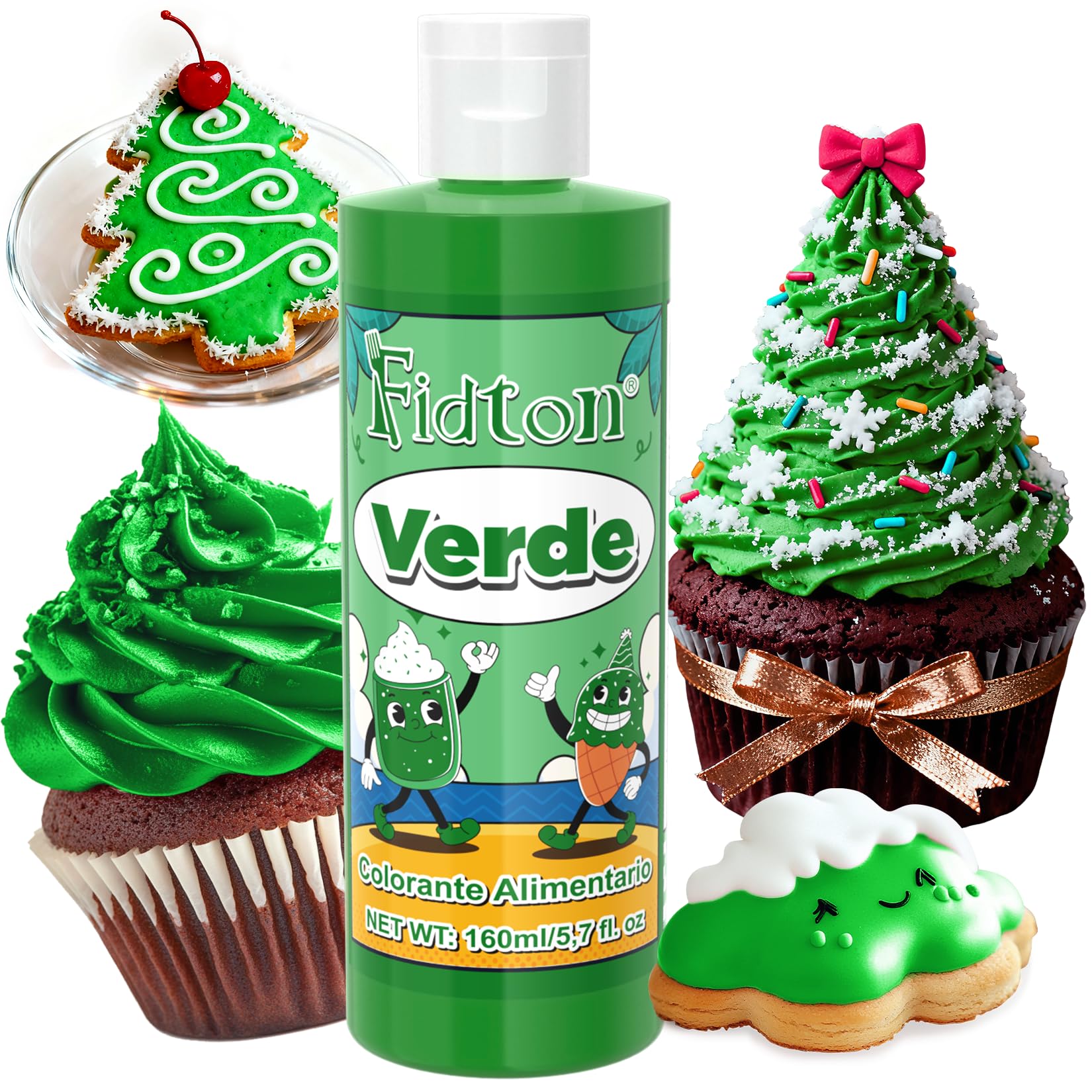 Colorante Alimentario 160ml - Gran Capacidad Colorantes Alimentarios Reposteria Altamente Concentrado para Decoración de Pasteles, Colorante Alimenticio para Fondant Colores, Macarrone, Donuts - Rojo — view 17