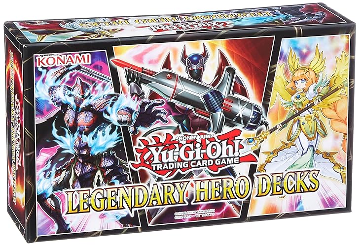 Juego de cartas coleccionables Yugioh Legendary Hero Decks