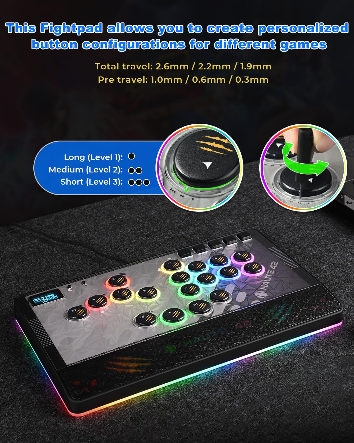 Amazon.com: Haute42 Leverless Controller Arcade Stick: Haute42 C