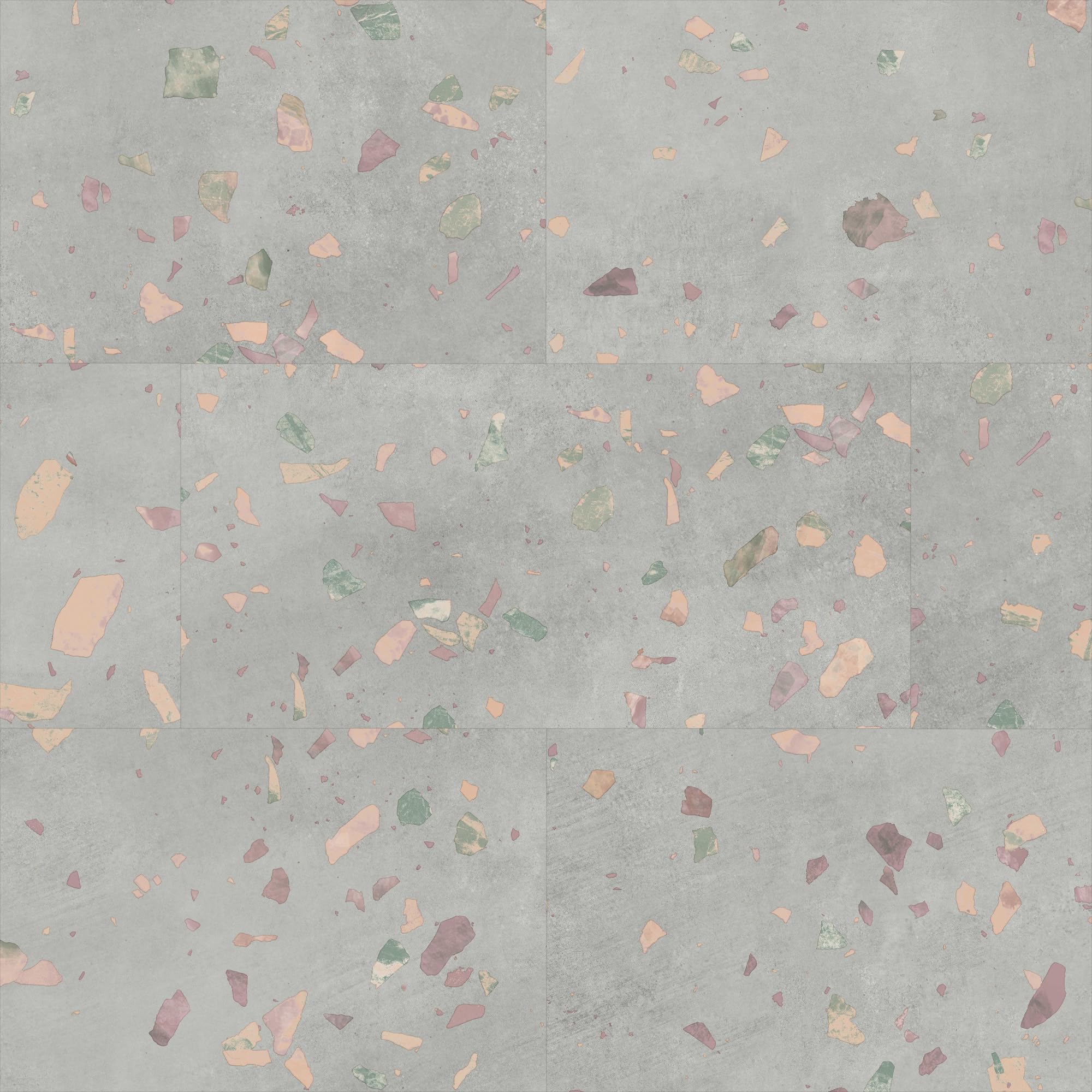 Allure Luxury Vinyl Tile Flooring, 22 Mil Wear Layer, Ultima Comfit Terrazzo 12" x 24", 6.5mm Thick Vinyl Tiles with Click and Lock Installation, 24 Boxes 565.44 sq ft.