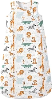 PATPAT Sleeveless Baby Sleep Sack 0-24M, Bamboo Viscose, 0.5 & 1.0 TOG | 2-way zipper, easy diaper changes, roomy leg space, soft on skin, breathable comfort, zipper guard, machine washable