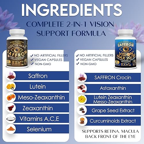 Miniatura 5 de Teléfono de computadora digital avanzado suplemento de salud ocular combinado con azafrán luteína astaxantina zeaxantina  Soporte de claridad de