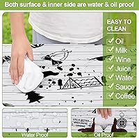 Vista 107 de Play Tailor - Mantel para mesa de pícnic con cubiertas para bancas, impermeable y a prueba de viento con bolsa de cordón, ajustable a mesas y bancas