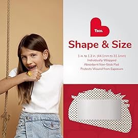 BioSwiss Bandages, Taco Shaped Self Adhesive Bandage Set, Latex Free, Sterile Wound Care, 24 Count