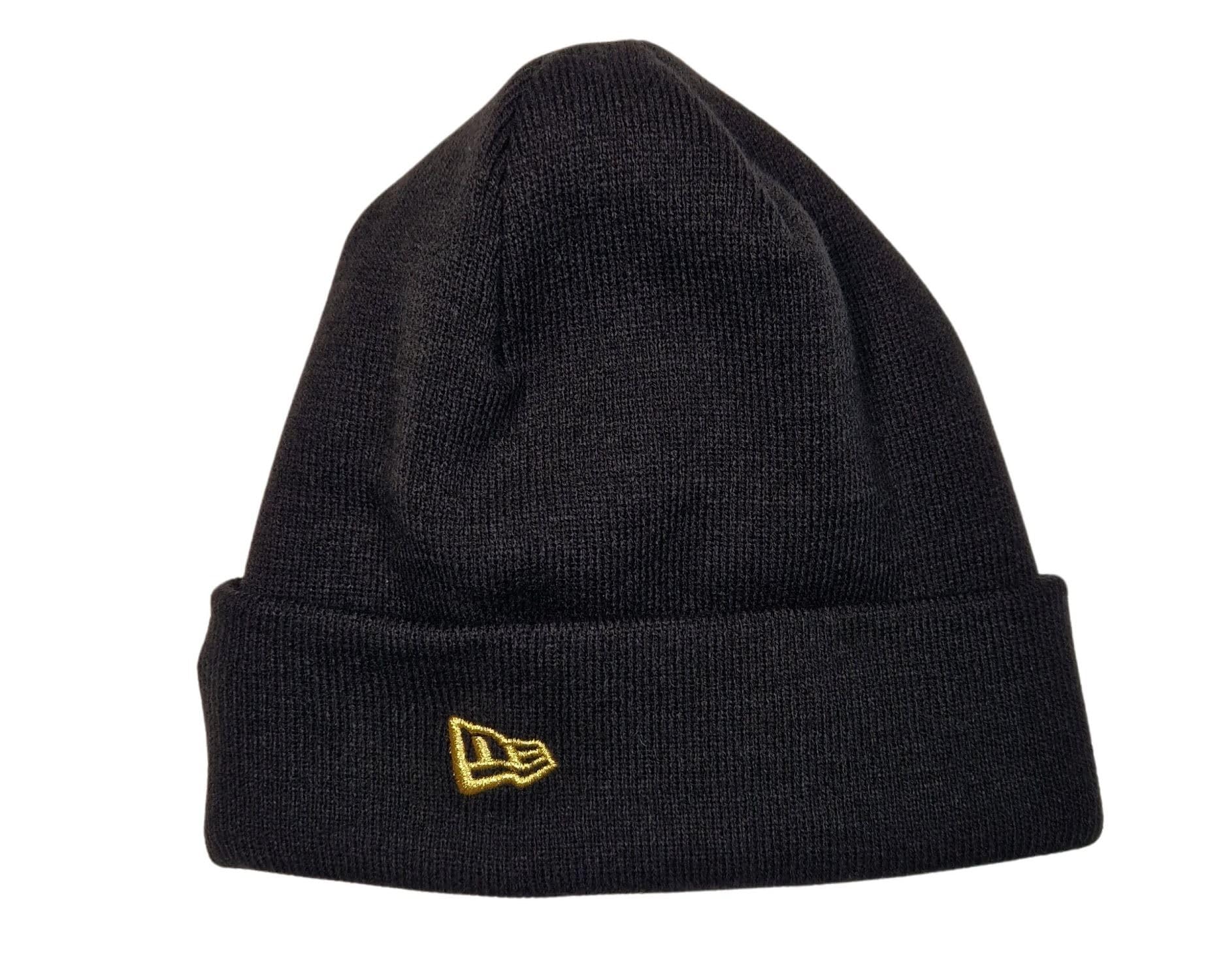 New Era NFL Berretto Cappello Invernale Football Americano Logo Nero