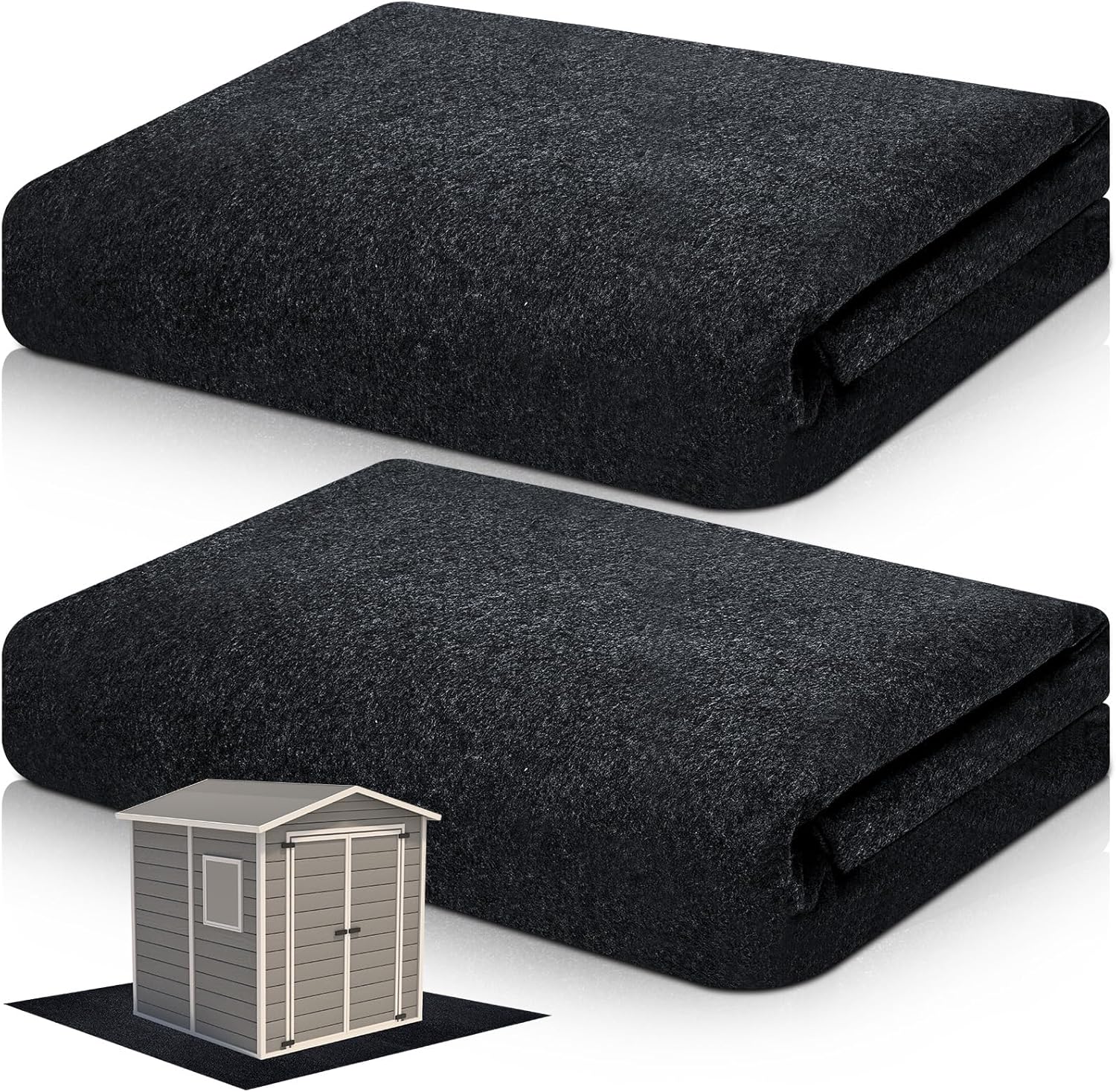 Haull 2 Pcs Outdoor Storage Shed Floor Mat Waterproof