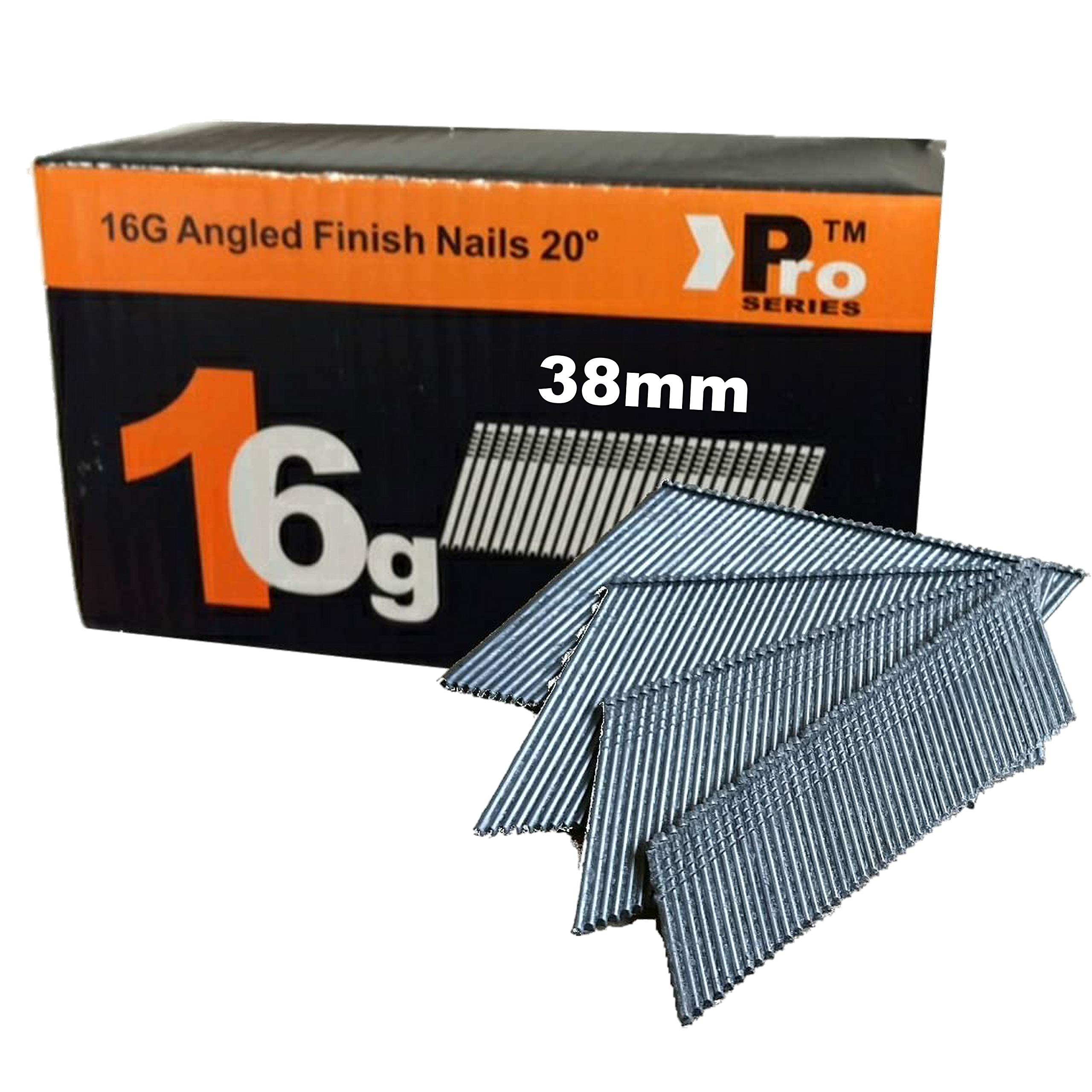 Angled 20° 2000 x 38mm - Angled 16G Second Fix Nails