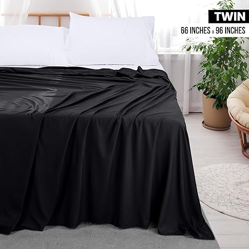 Miniatura 2 de Utopia Bedding Sábana encimera  Tela de microfibra cepillada suave  Sábana superior resistente al encogimiento y a la decoloración  Fácil cuidado  1