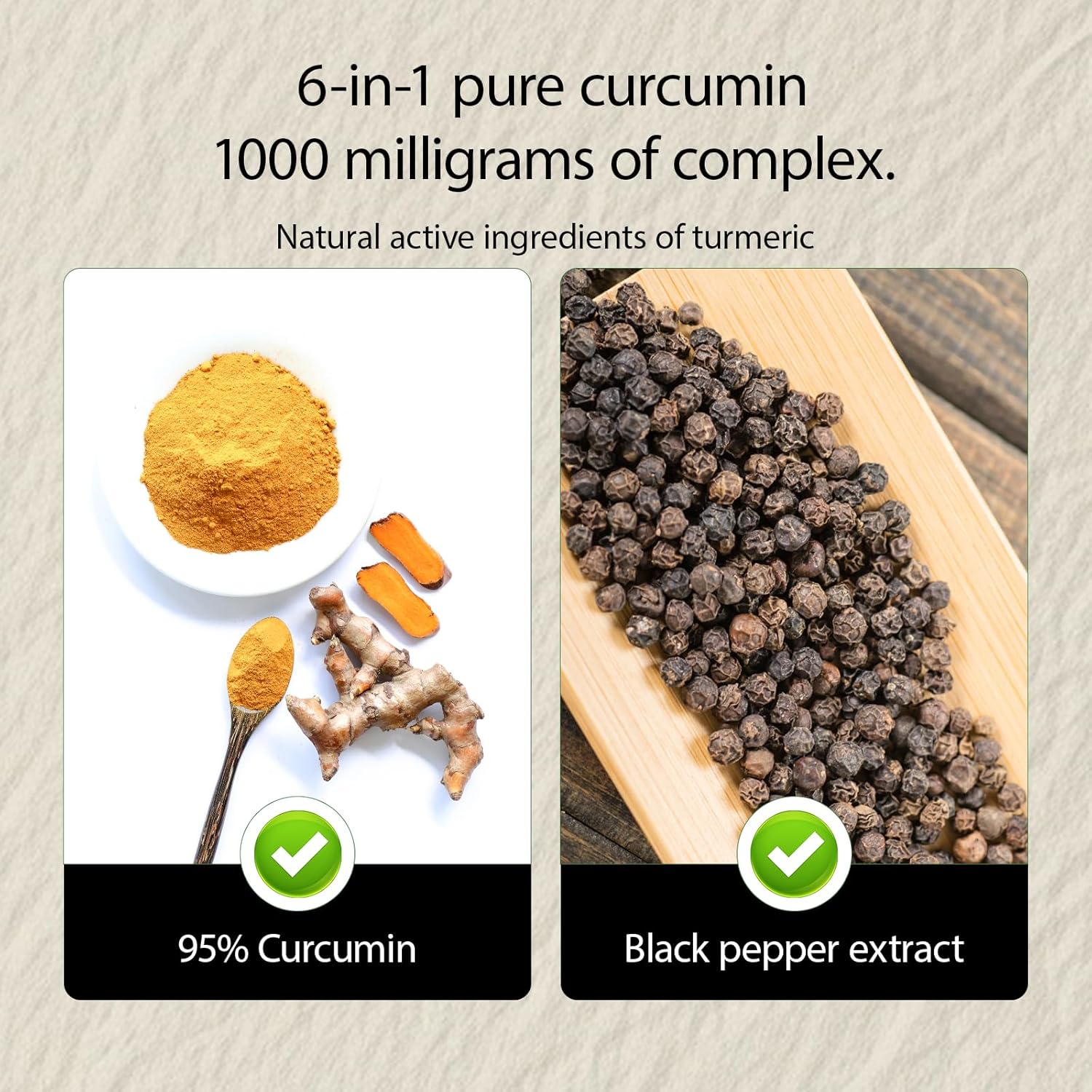 NIVELLE Pure Turmeric Curcumin Supplement 1,000mg | 95% Curcuminoids with Bee Propolis, Ginger, MCT Oil, Fat Soluble Vitamin C, & Black Pepper | Non-GMO, Gluten Free | 120 Capsules - Image 2