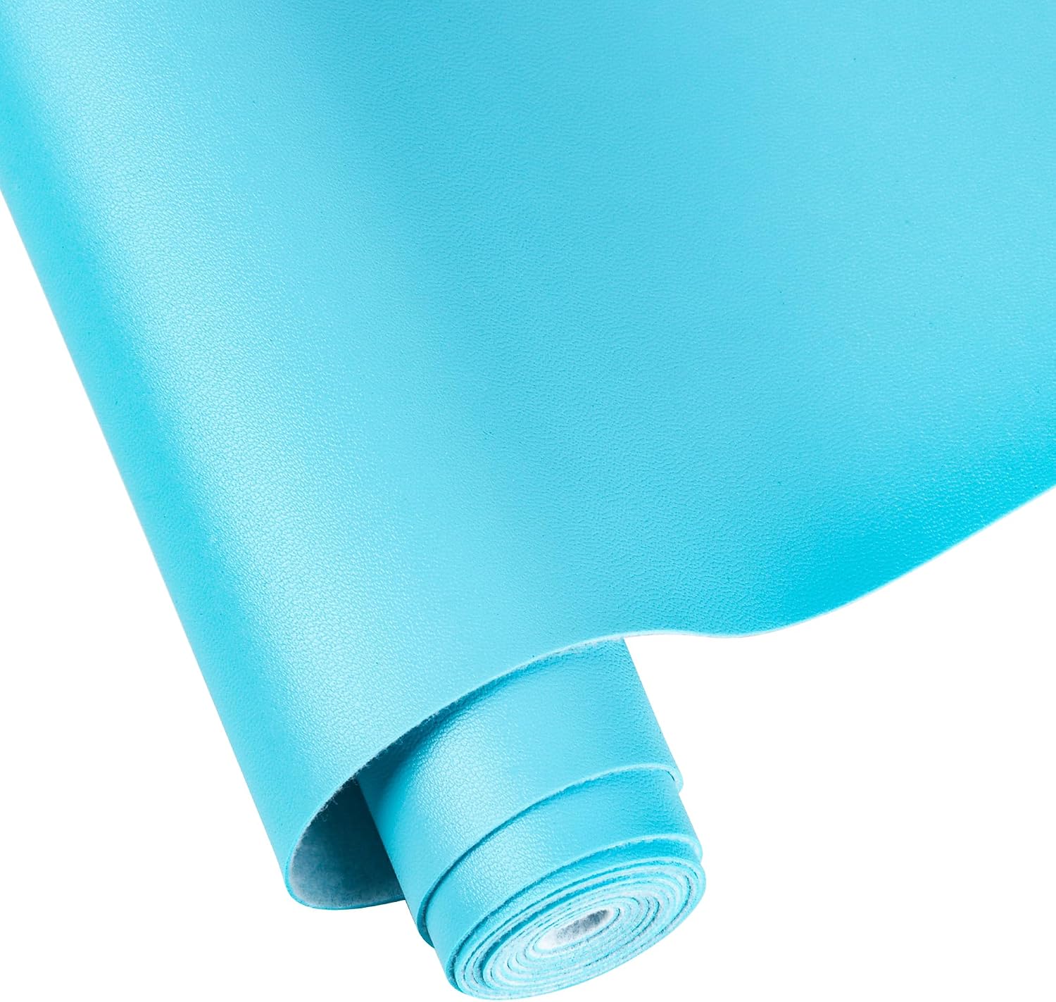 Faux Leather Sheets for Craft One Roll Smooth Surface Leather Fabric Sheets 12" x 53” (30cm x 135cm) Inch Earrings Bows Wallets DIY Projects (SkyBlue)