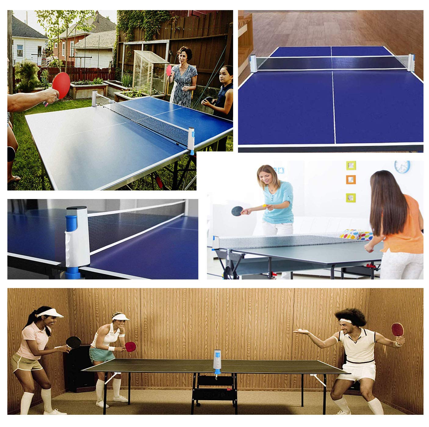 YOUYIKE Juego de Tenis de Mesa Portátil para Entrenadores, Niños, Adultos y Profesionales
