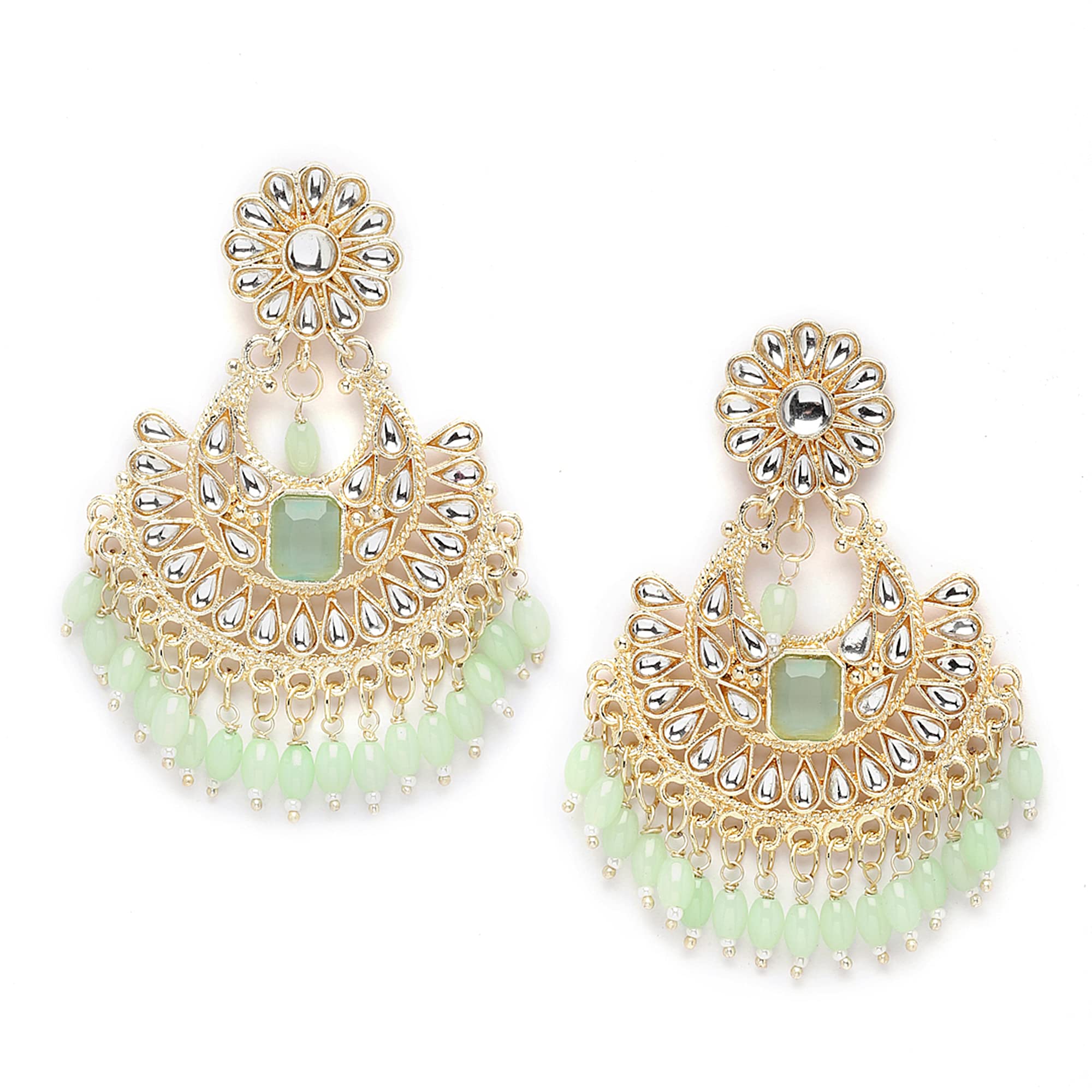 See full amazon price history chart for KENNICE Gold-Plated Kundan studded Crescent Shaped Chandbali Earrings For Women & Girls KENNICE Gold-Plated Kundan studded Crescent Shaped Chandbali Earrings For Women & Girls (B0C4VVQ2CD) Amazon Price History, Amazon Price Tracker
