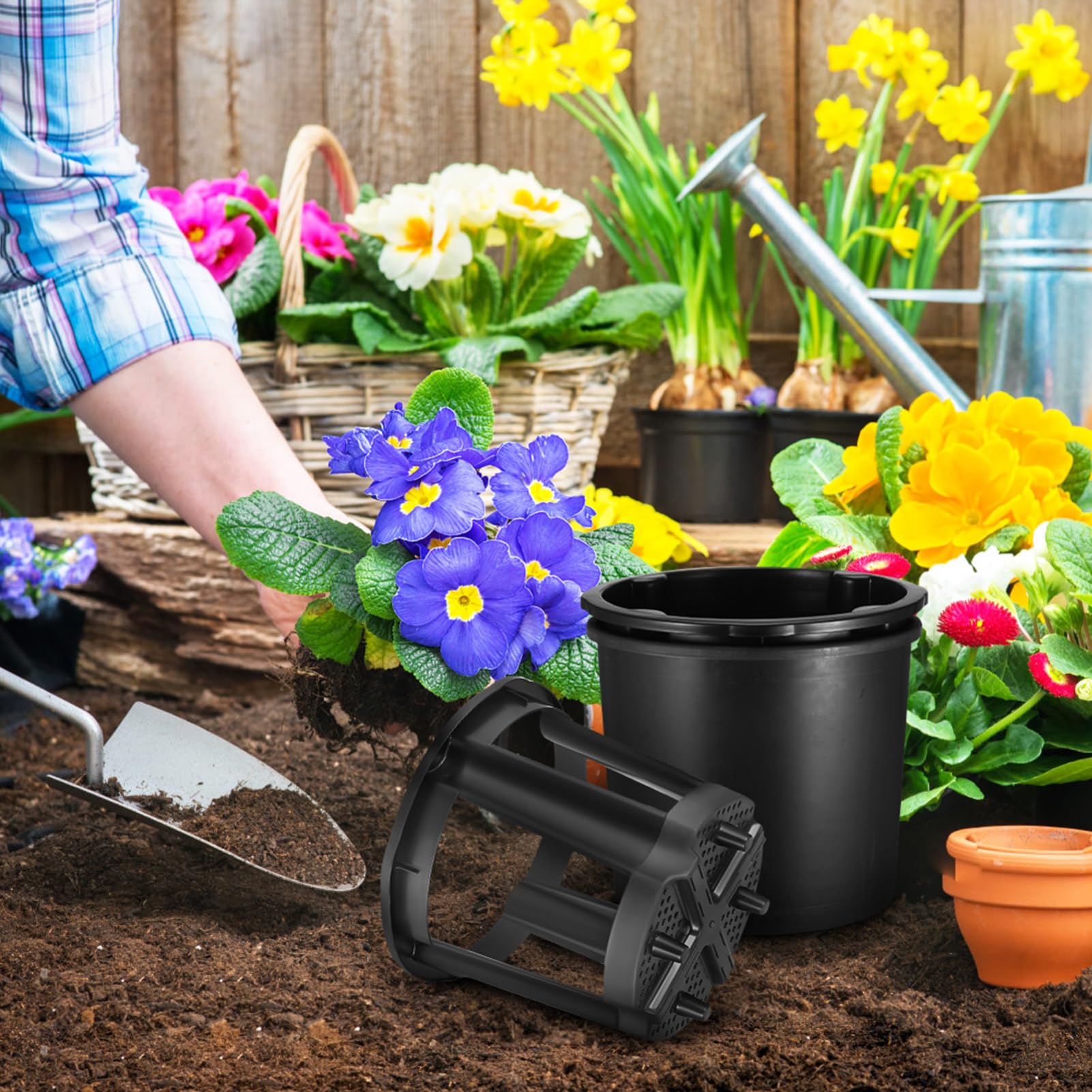 BESTonZON 1 Satz Kartoffel Anbau Praktischer Pflanzbehälter für Süßkartoffeln Atmungsaktiver Kartoffeltopf für Garten und Balkon Durchmesser