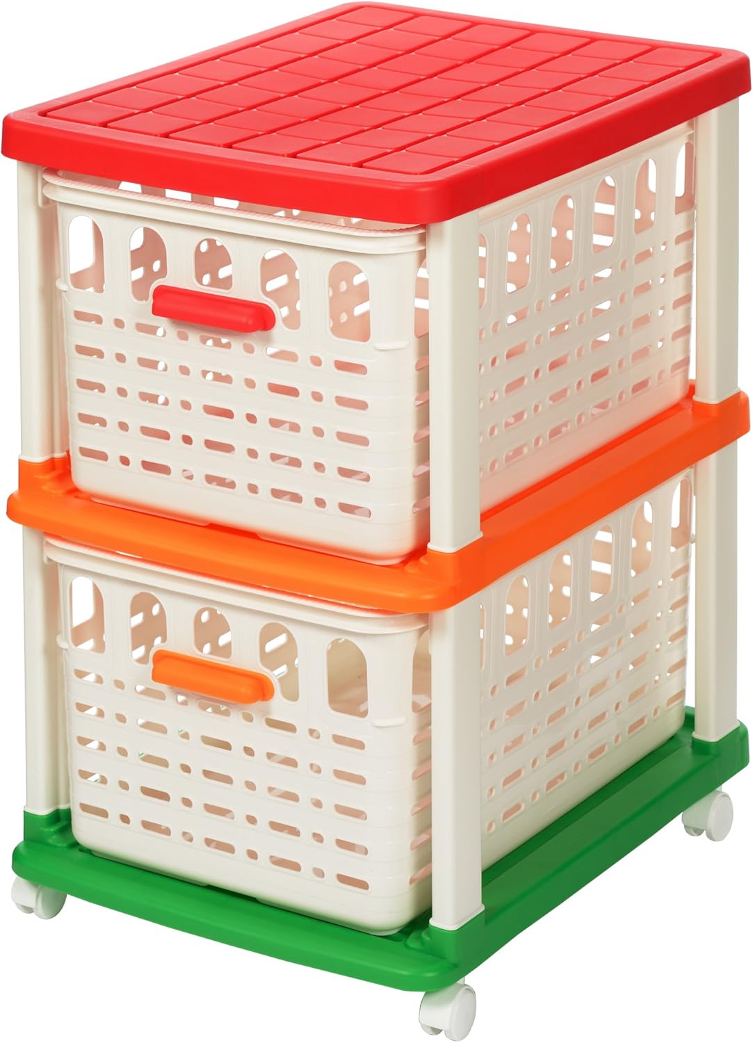 Sanka BB-2SWH Bambino Kids Basket 2-Tier Salad White