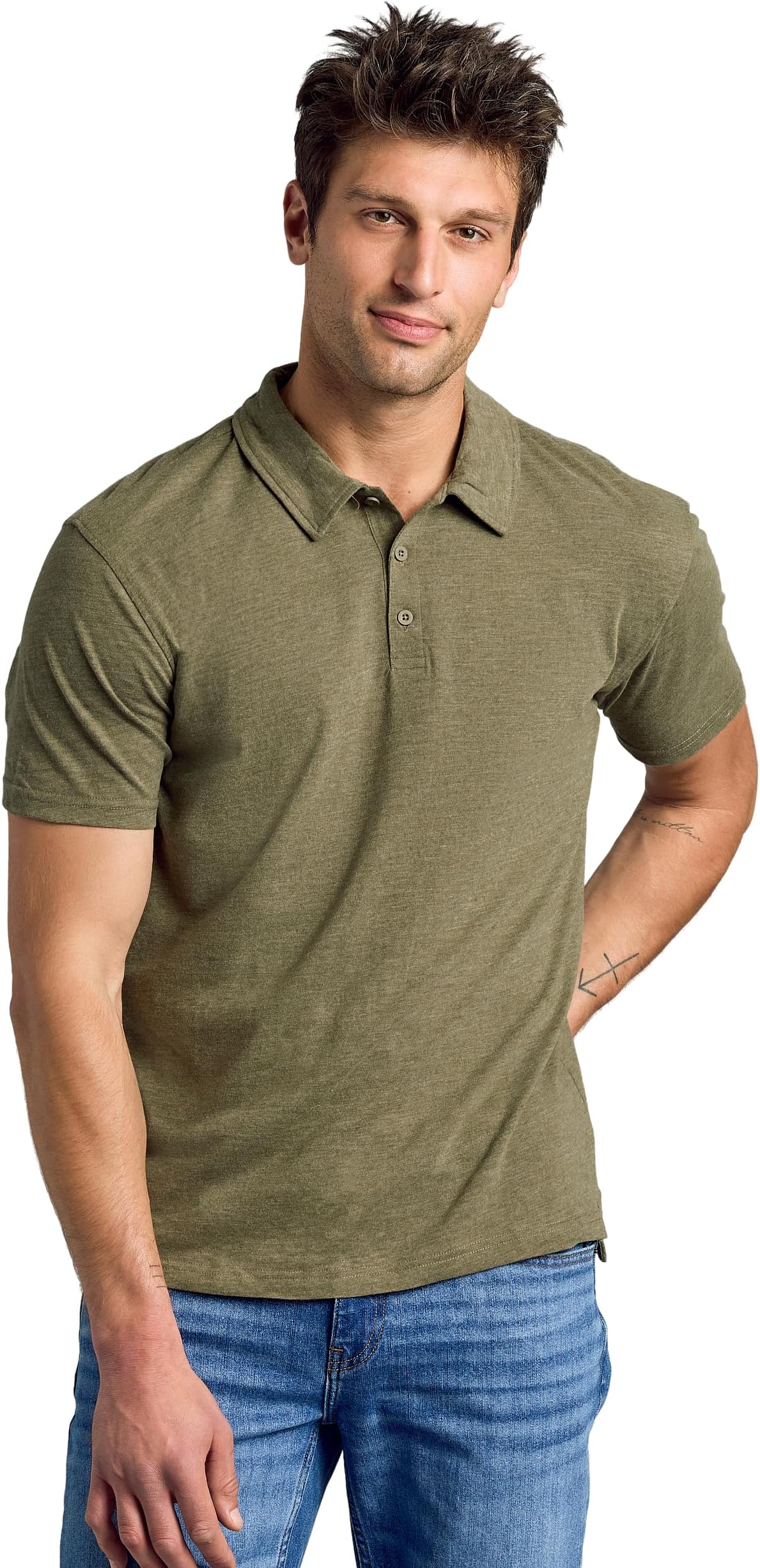 True Classic Novelty Polo Shirts for Men – Mens Polo Shirts Short Sleeve Cotton, Dry Fit Golf Shirt for Men