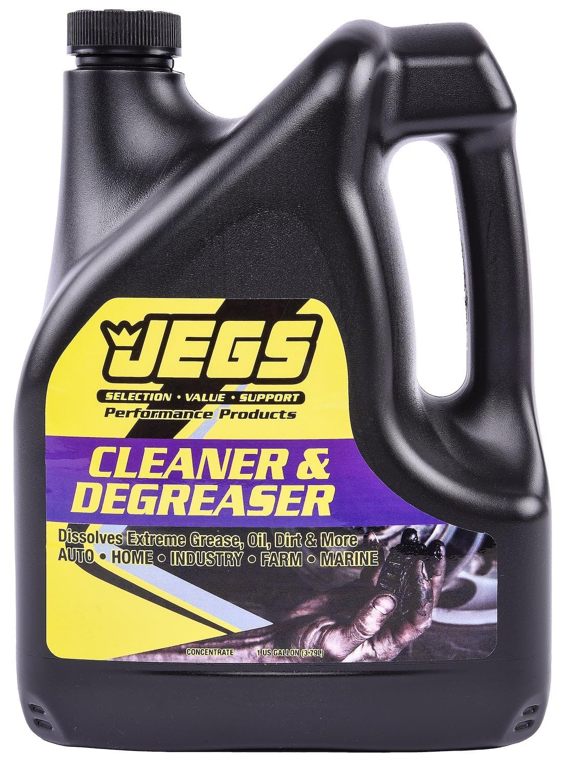JEGS Industrial Strength Cleaner and Degreaser | 1 Gallon | Concentrated | Dissolves Extreme Grease & More | Biodegradable Formula | Made in USA