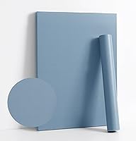 Vista 84 de Dimoon 236''x17.7'' White Thicken Peel and Stick Wallpaper Contact Paper Modern Self Adhesive Wall Paper Removable Renter Friendly Textured Solid