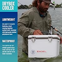 Vista 8 de Engel UC7 7.5qt a prueba de fugas, hermético, enfriador de caja de secado y pequeña lonchera rígida para hombres y mujeres