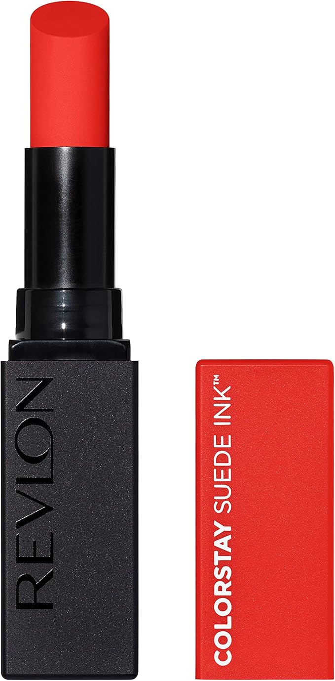 REVLON ColorStay Suede Ink, Barra de Labios Mate de Larga Duración con Fórmula No-Transfer, Enriquecido con Vitamina E, Hasta 8H de Cobertura Total, Tono 007 Feed The Flame 2,55g oferta Amazon