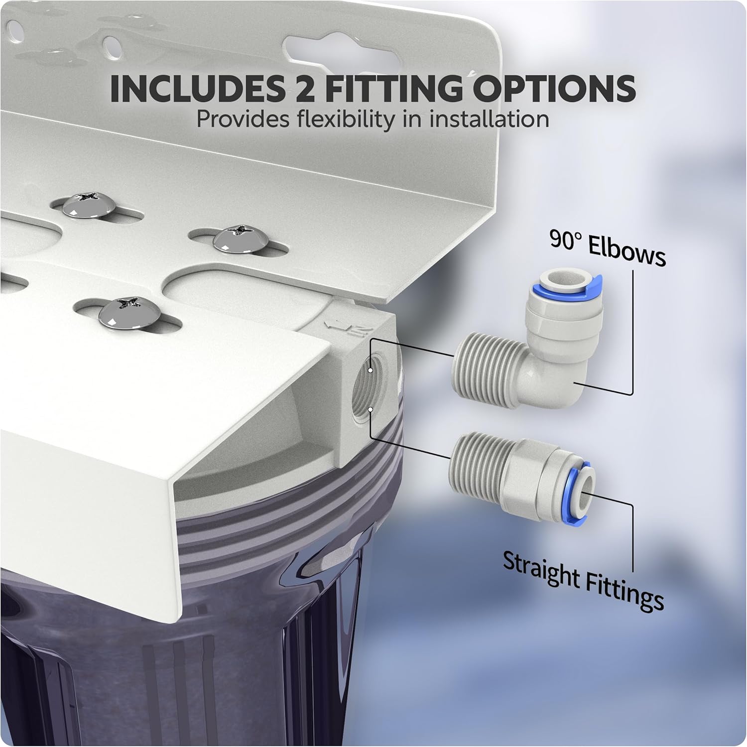 Aquatic Life Color Changing Deionization DI Resin for Hydroponic Reverse Osmosis Water Filter System RO Filtration Unit, Double Canister