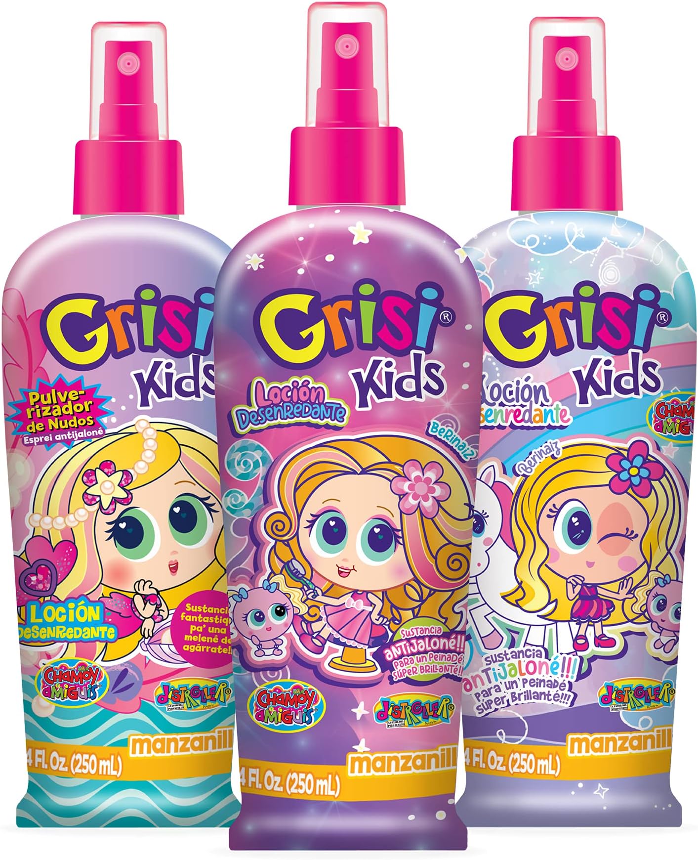 Grisi Kids Manzanilli Detangler Strawberry Fresa, 8.4 Ounce, (EX8011)