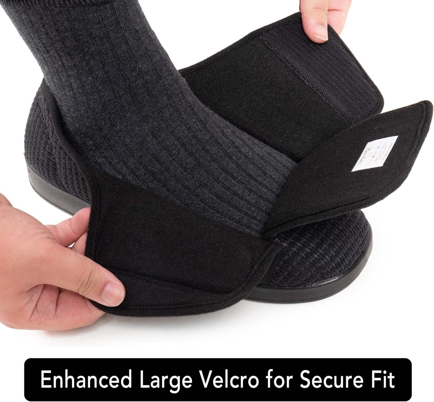 Men's Adaptive Wide Width Diabetic Comfort Slipper Shoe - Image 3