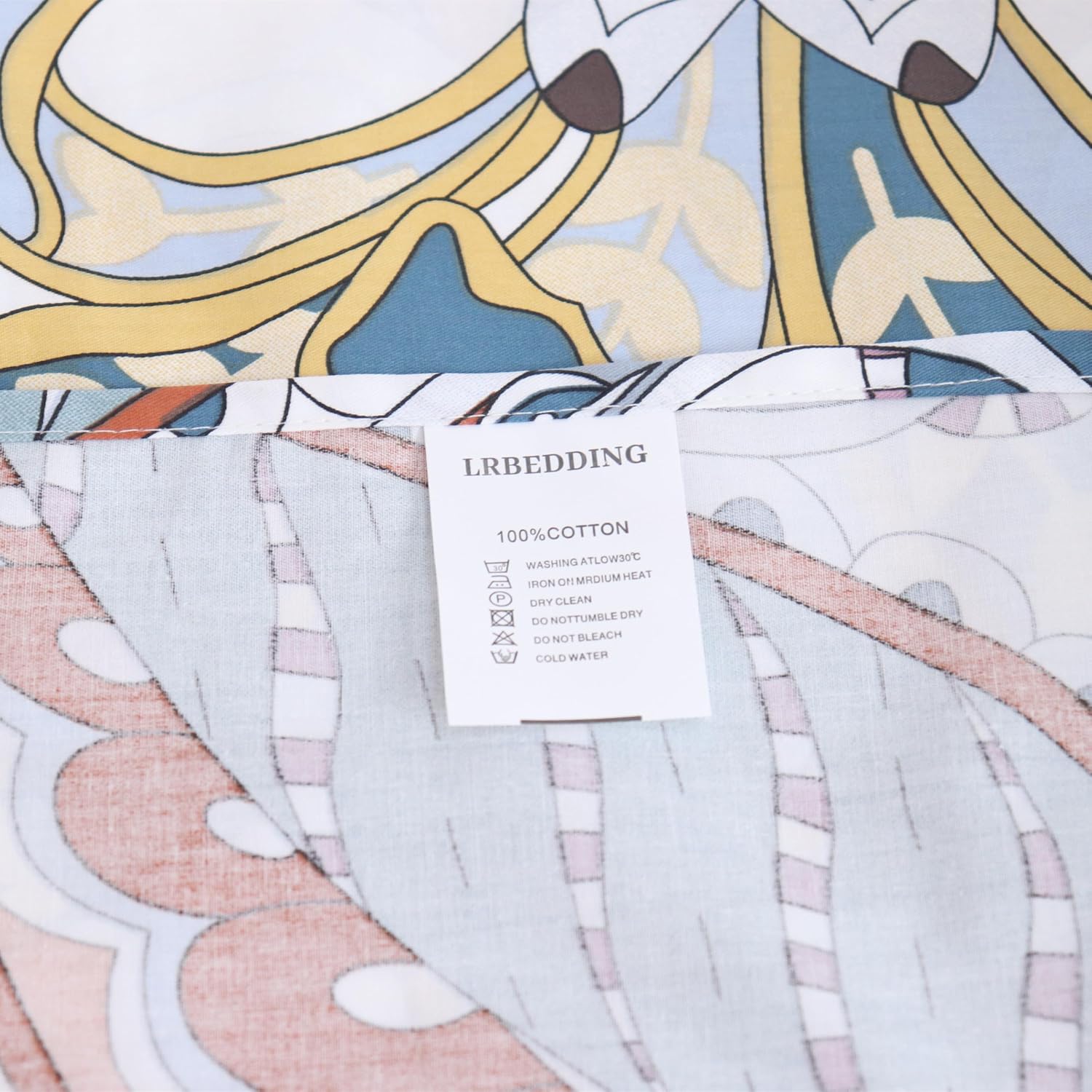 King Size Flat Sheet Pattern Printed Ultra Soft Cotton Top Sheets Hotel Quality Bed Sheets Sold Separately Durable and Breathable