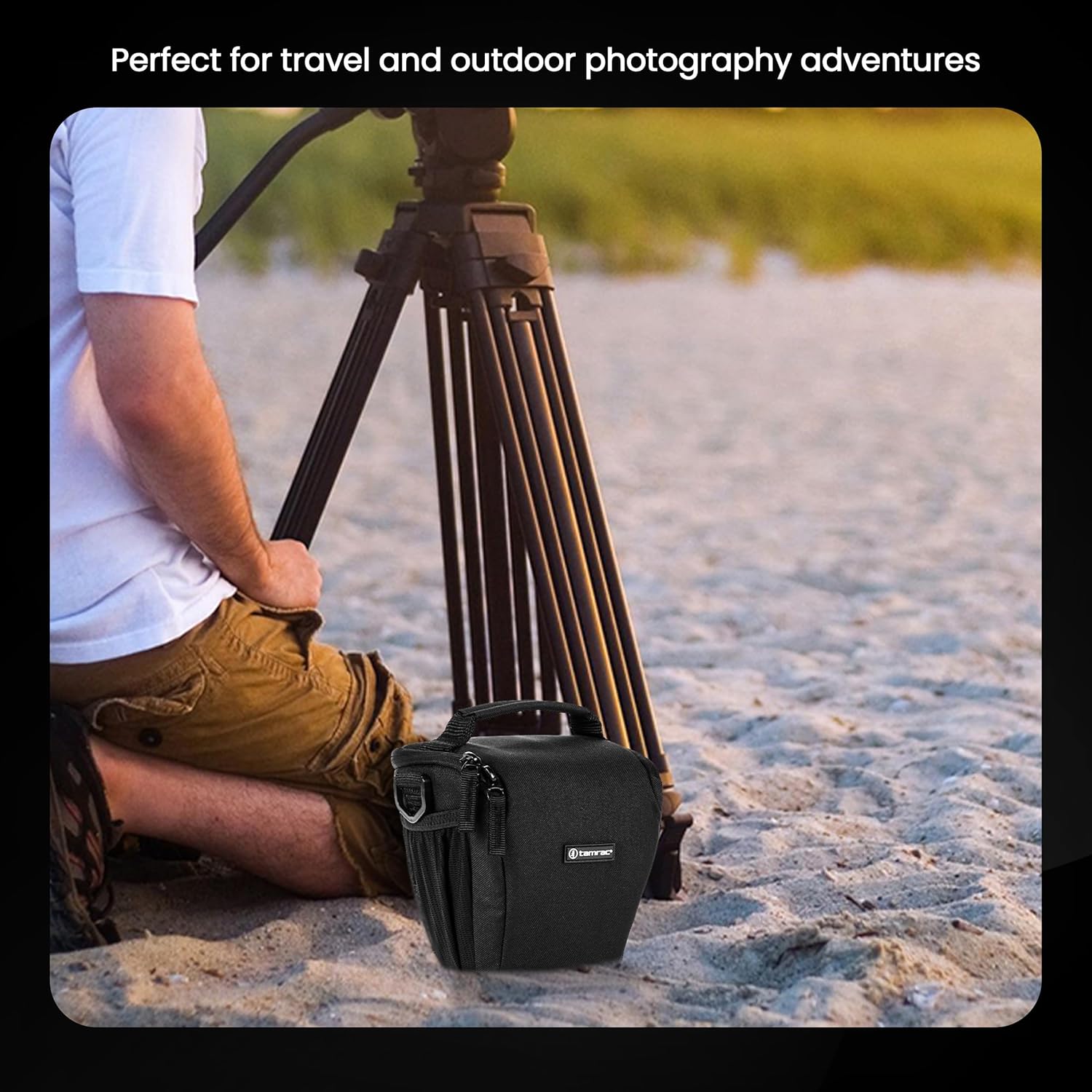 Tamrac Jazz Zoom Holster 23 v2.0 Camera Bag for Photographers, Camera Case for Photography Accessories, Shoulder Bag for Mirrorless Cameras, Crossbody Camera Bag, Travel Camera Carrying Case – Black - Image 8