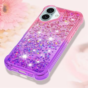 Compatible Google Pixel 8A Case - Back Cover for Google Pixel 8A, Stylish Gradient Glitter Flows Moving TPU Case, Shock Absorbing, Soft Touch, Thin Mobile Cover Astarz